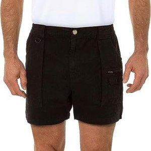Men's Black Cotton Shorts